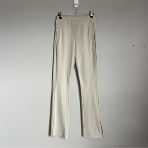 CARBON 38 | Cream Split Flare Leg Athletic Pants Sz S
